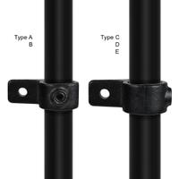 Doos Oogdeel enkele lip - zwart-D / 42,4 mm (60 stuks)